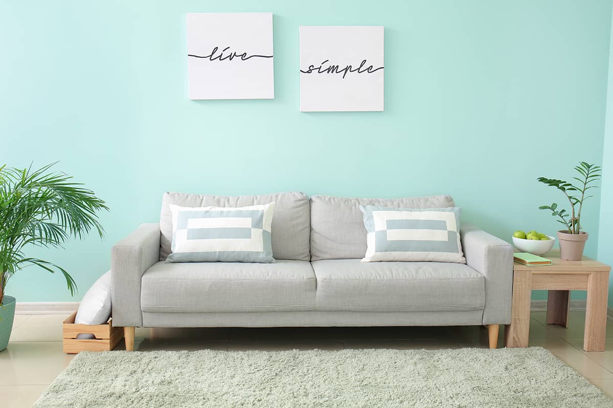 Mint Green gray furniture