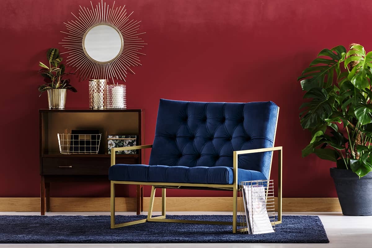 Red blue furniture