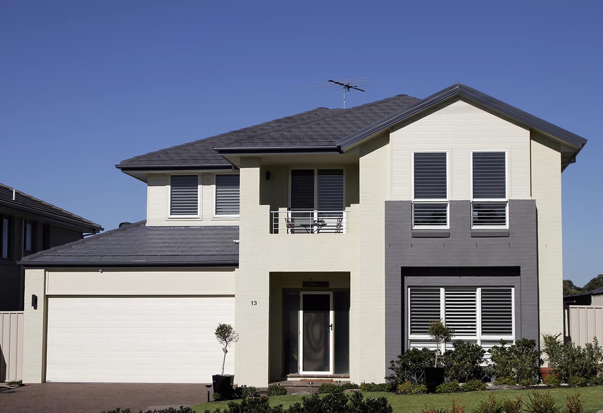 White Gray roof