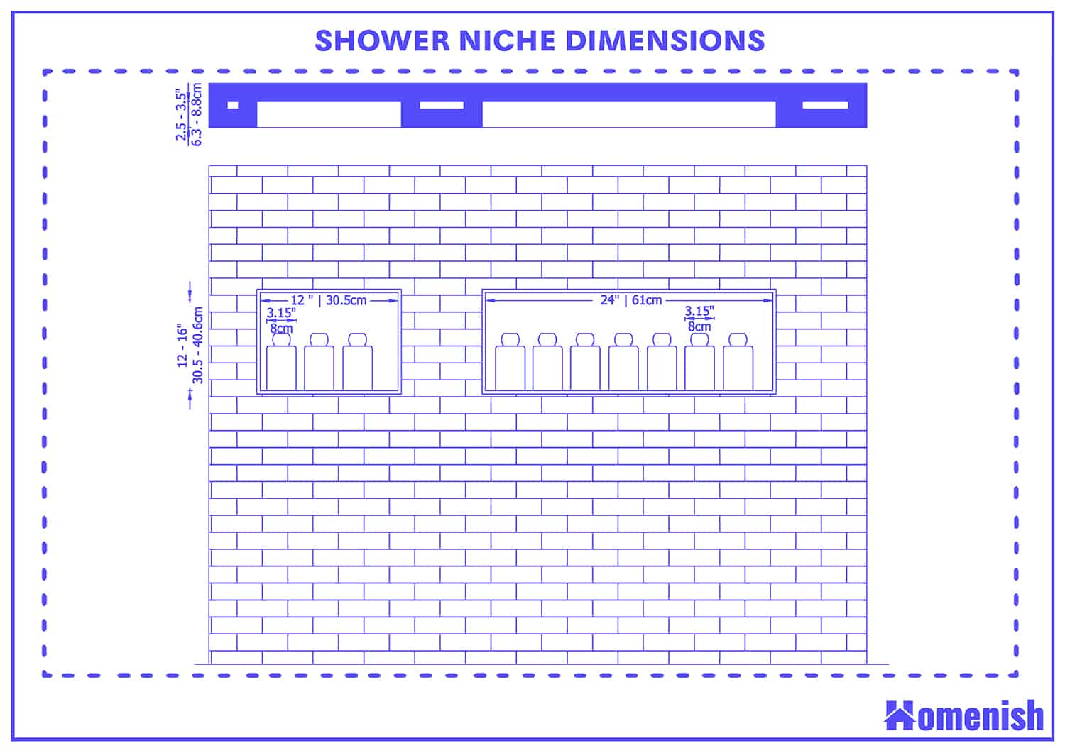 Shower Niche Dimensions