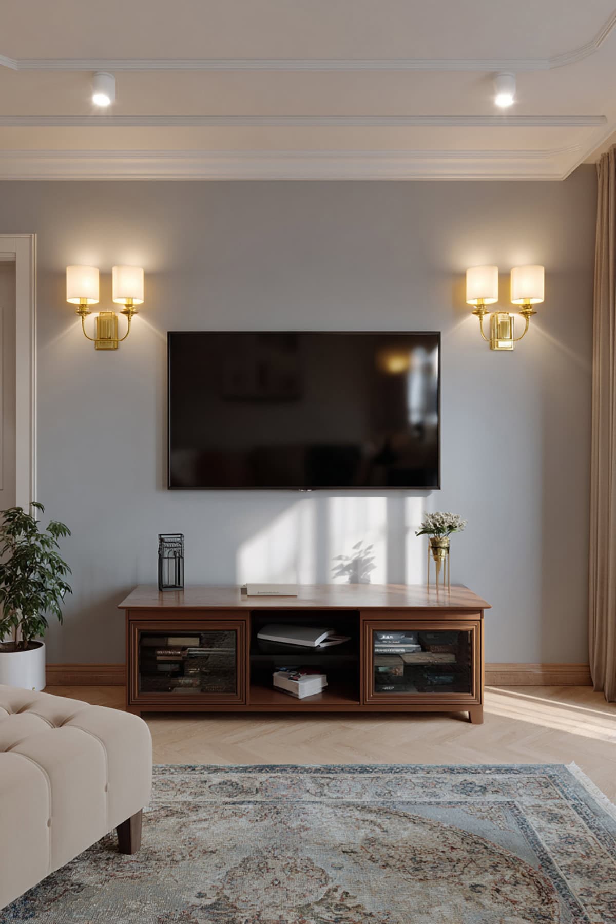 Add Several Wall Sconces or Hanging Lights