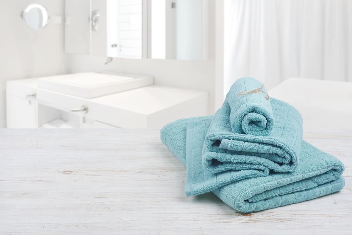 Blue Bath Towels