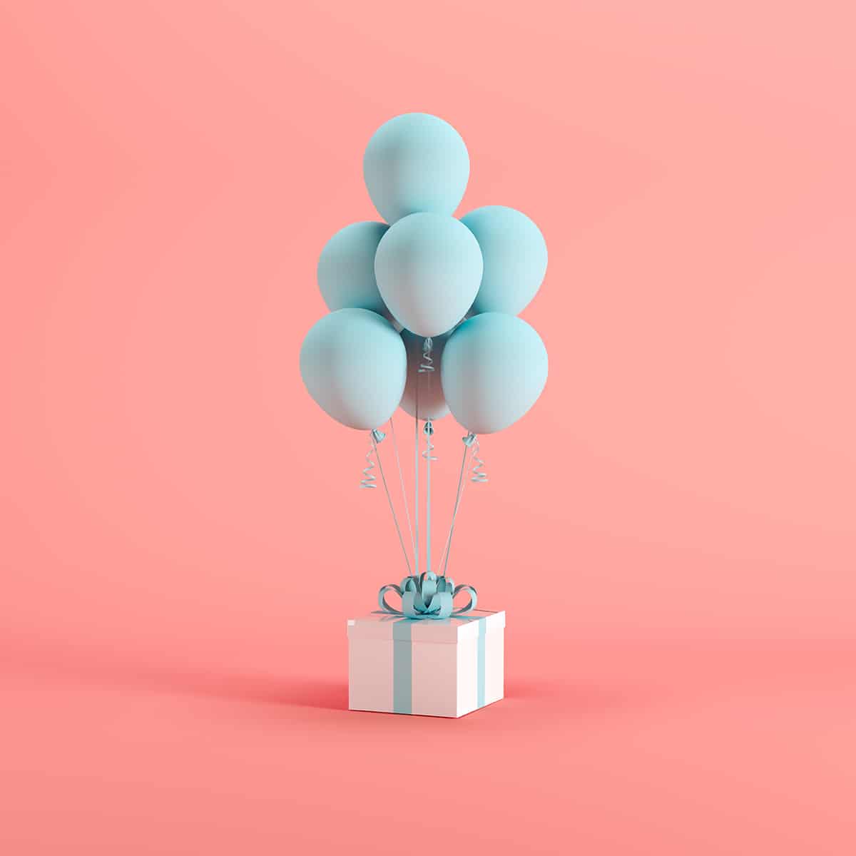 Coral Pastel Blue