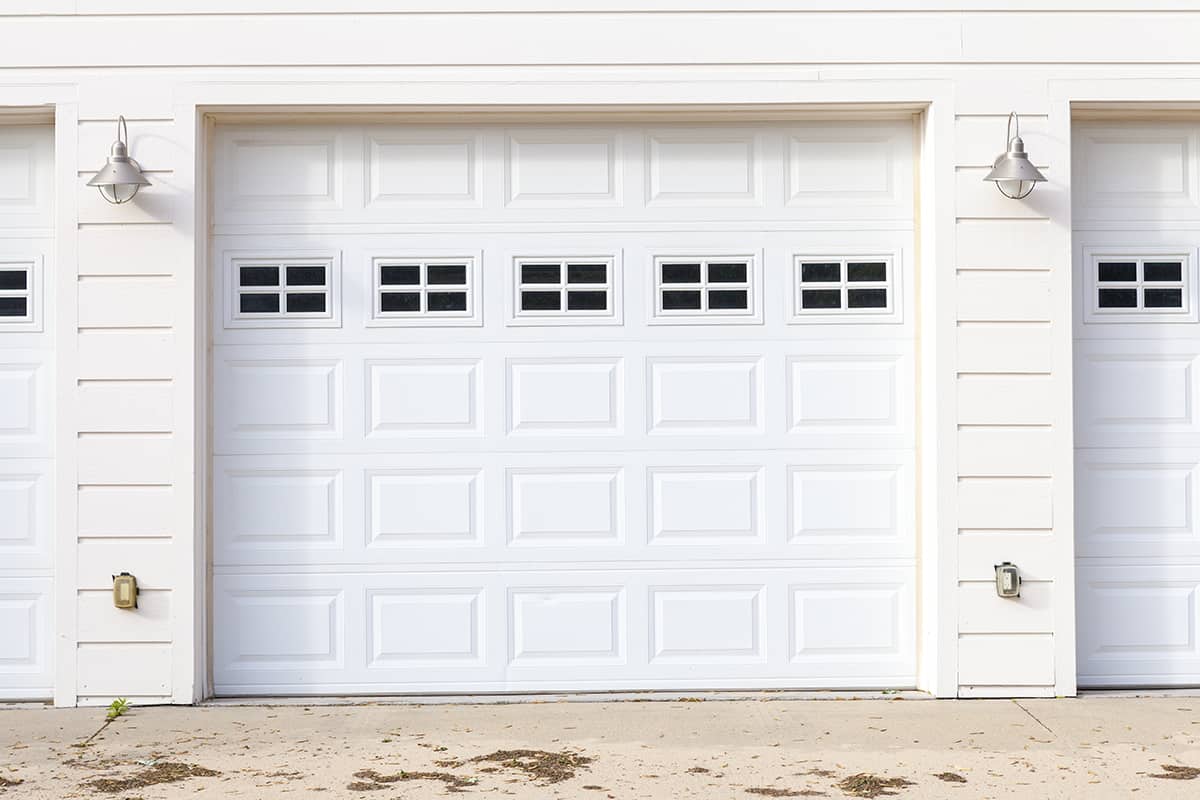 Garage Door with Casement Windows