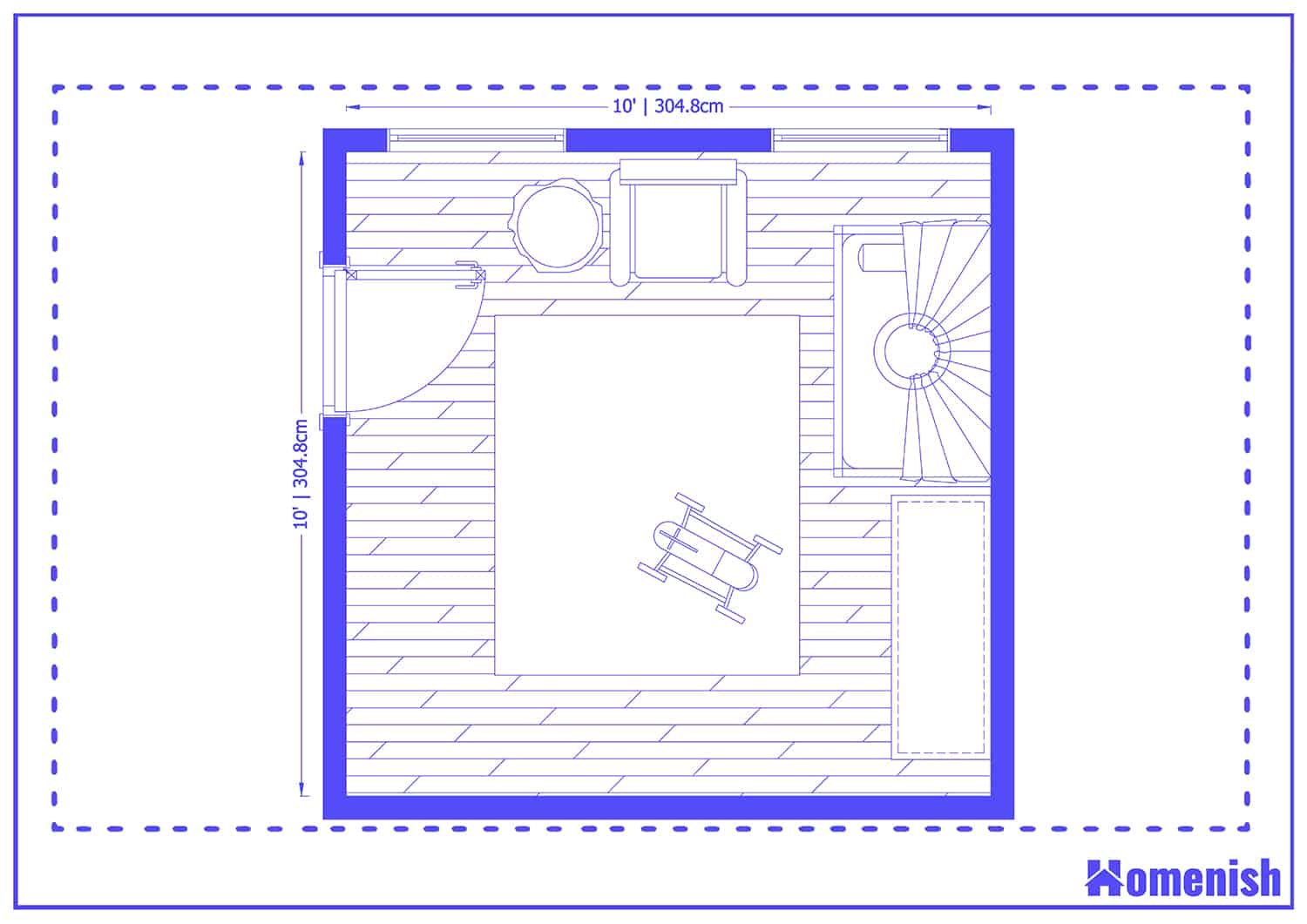 Classic Neutral Nursery Floor Plan