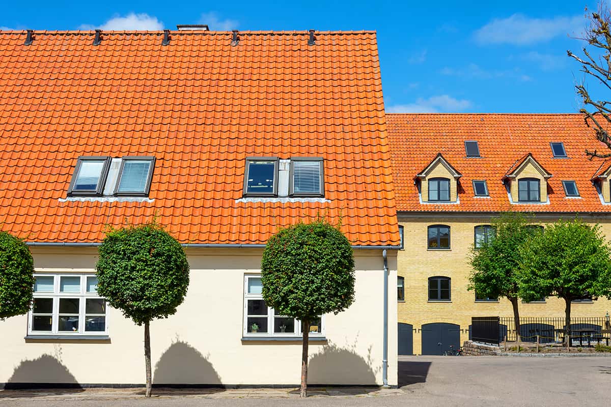 Cream Orange roof