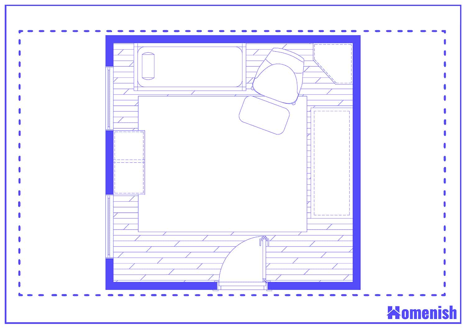 Fresh and Simple Nursery Floor Plan
