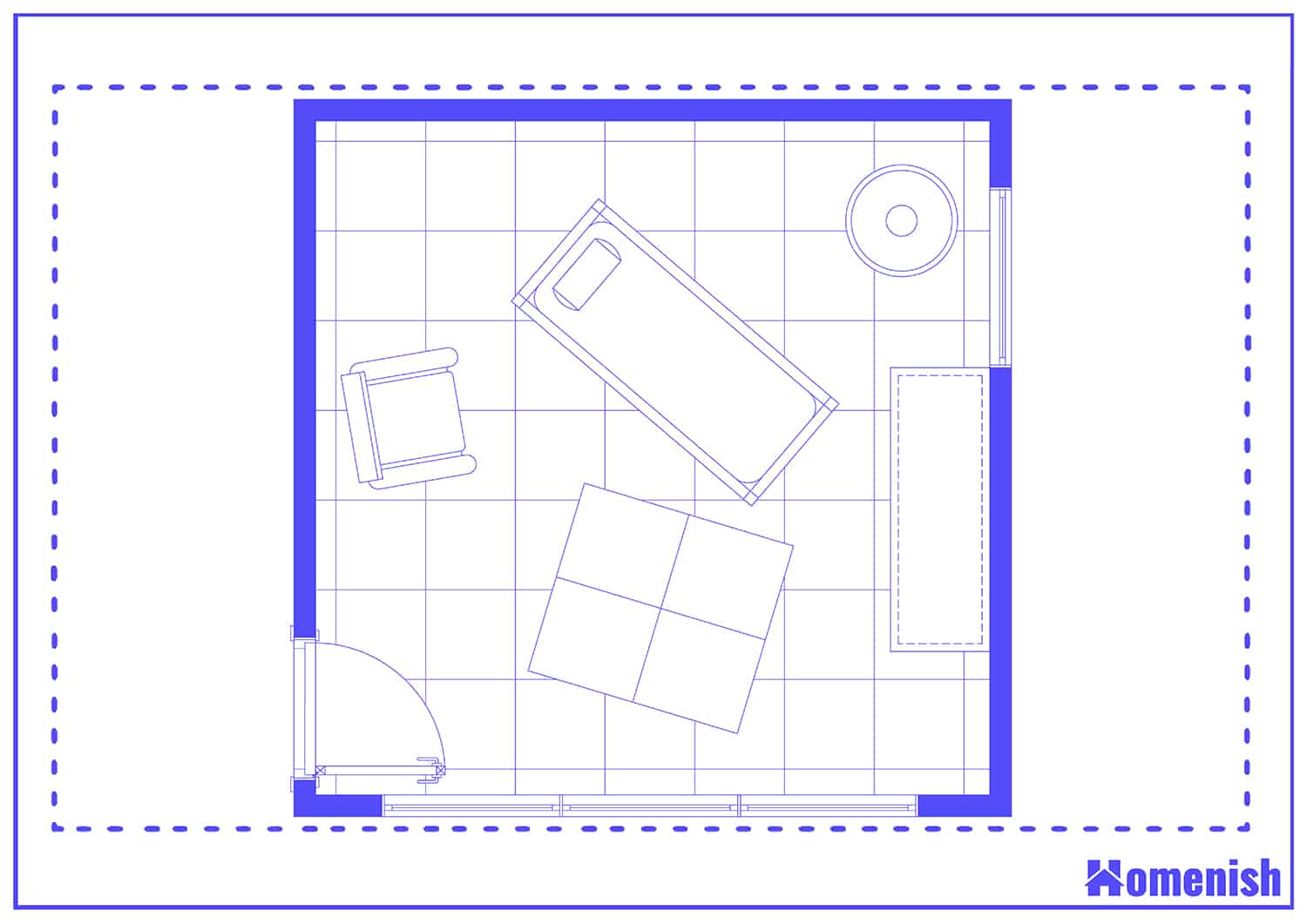 Neutral Modern Nursery Floor Plan