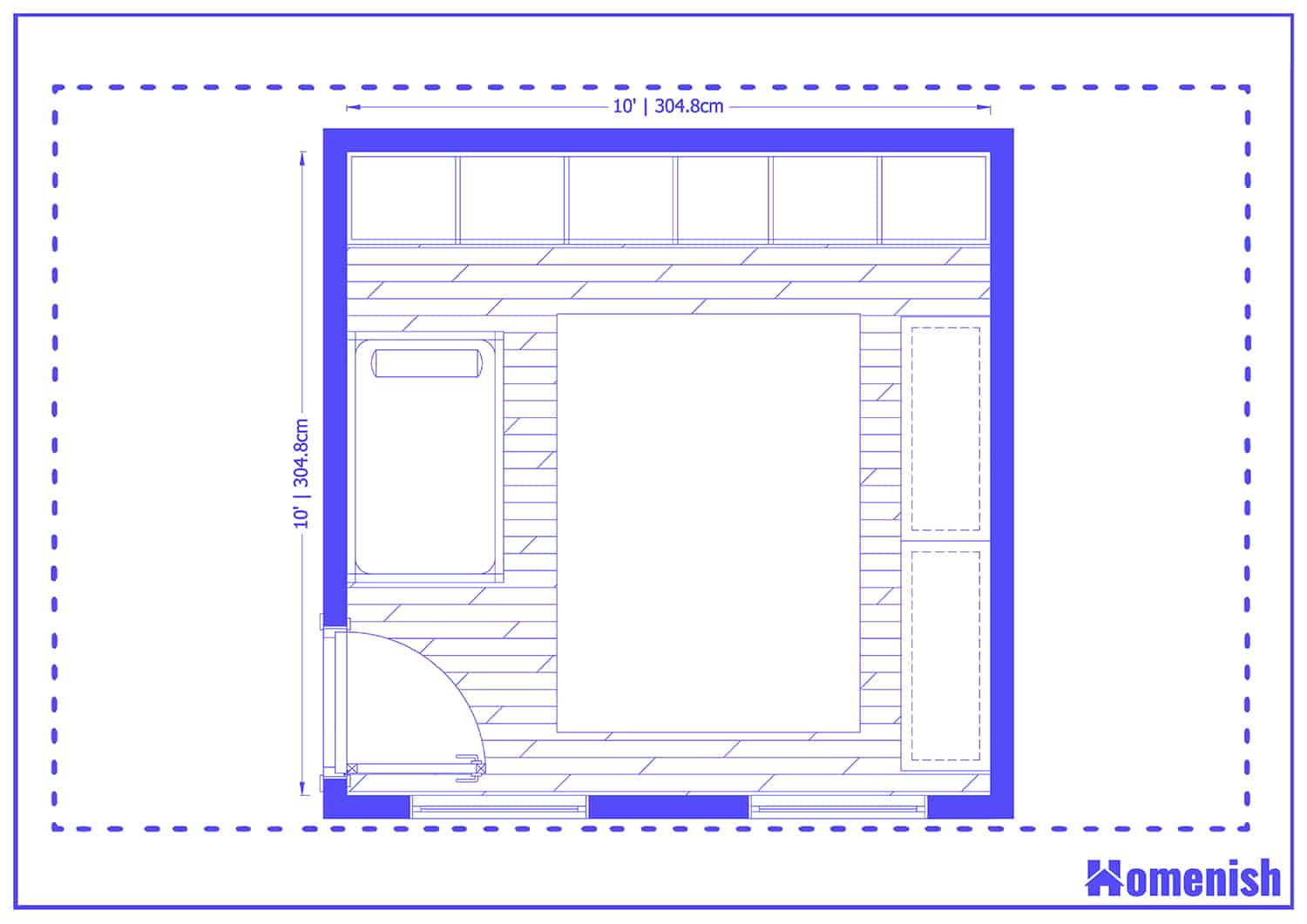 Nursery Layout with Maximum Storage Floor Plan