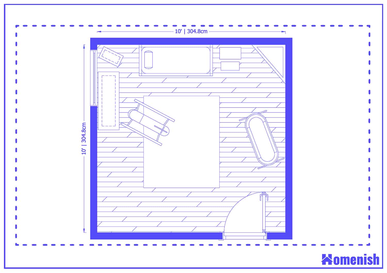 Pretty Pastel Nursery Room Floor Plan