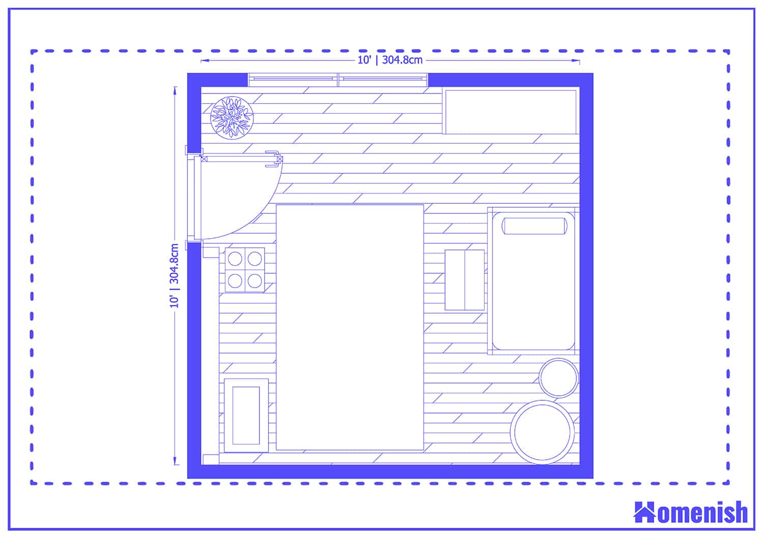 Scandinavian Style Nursery Floor Plan