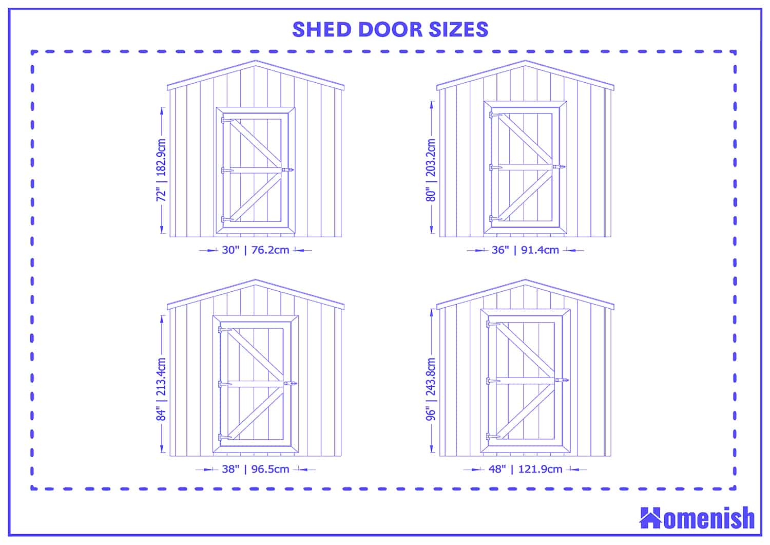 Shed door sizes