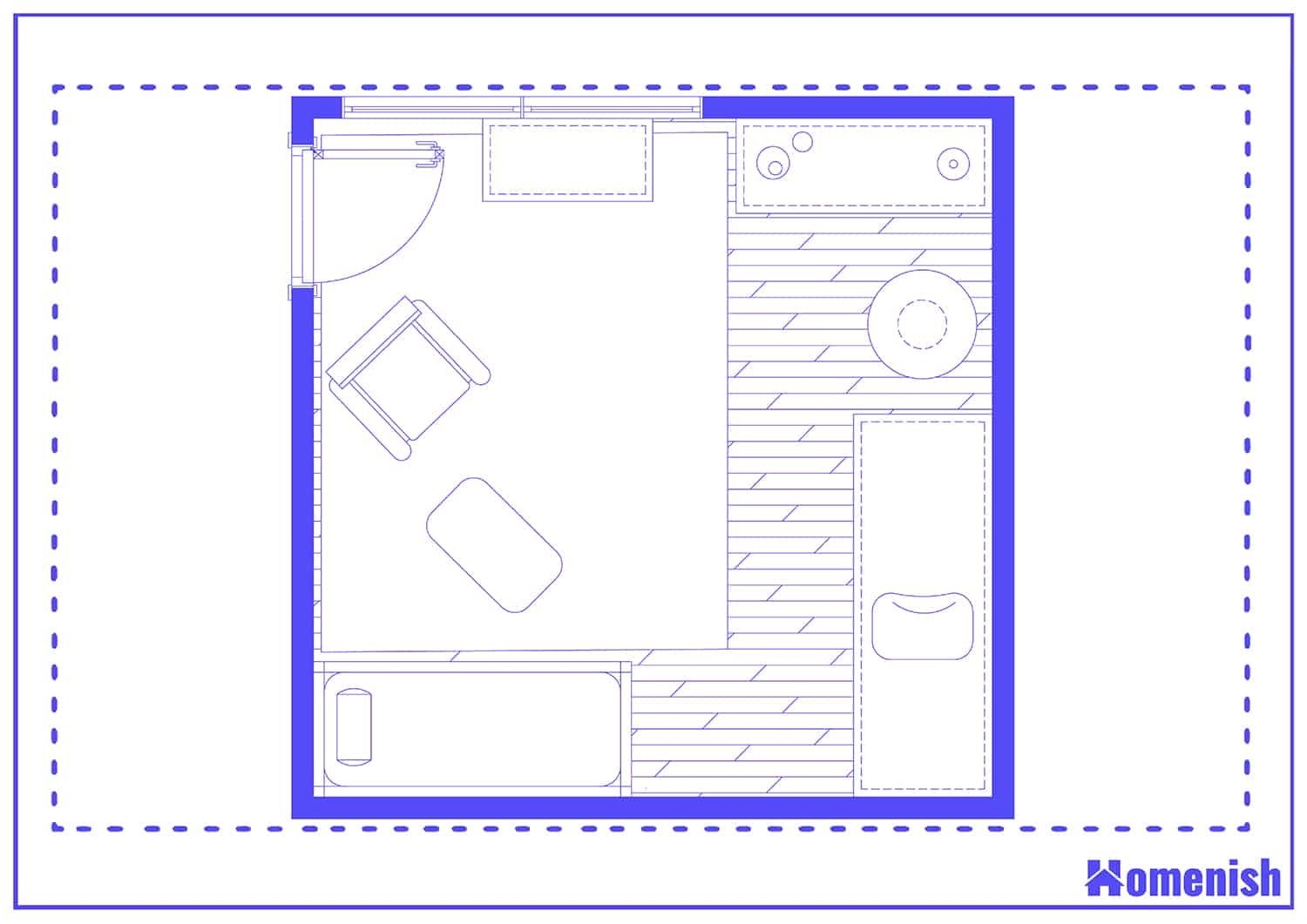 Small and Functional Nursery Floor Plan