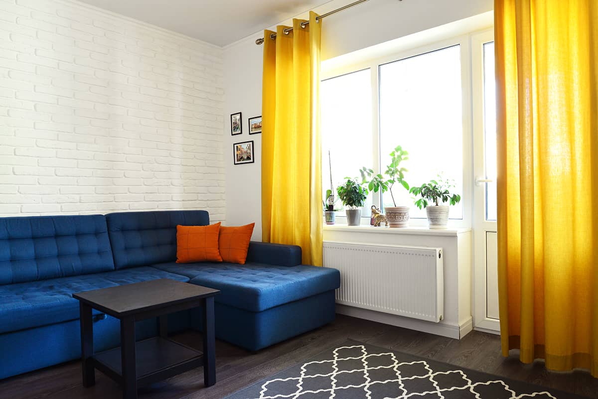 Yellow Blue Couch