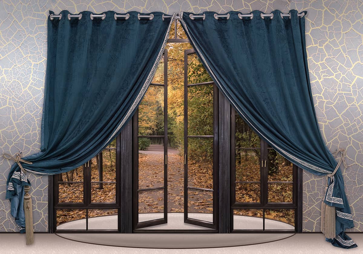 Attach a blackout curtain to the door frame