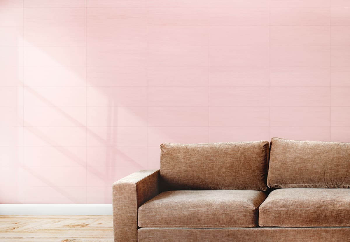Soft Pink Tan Couch