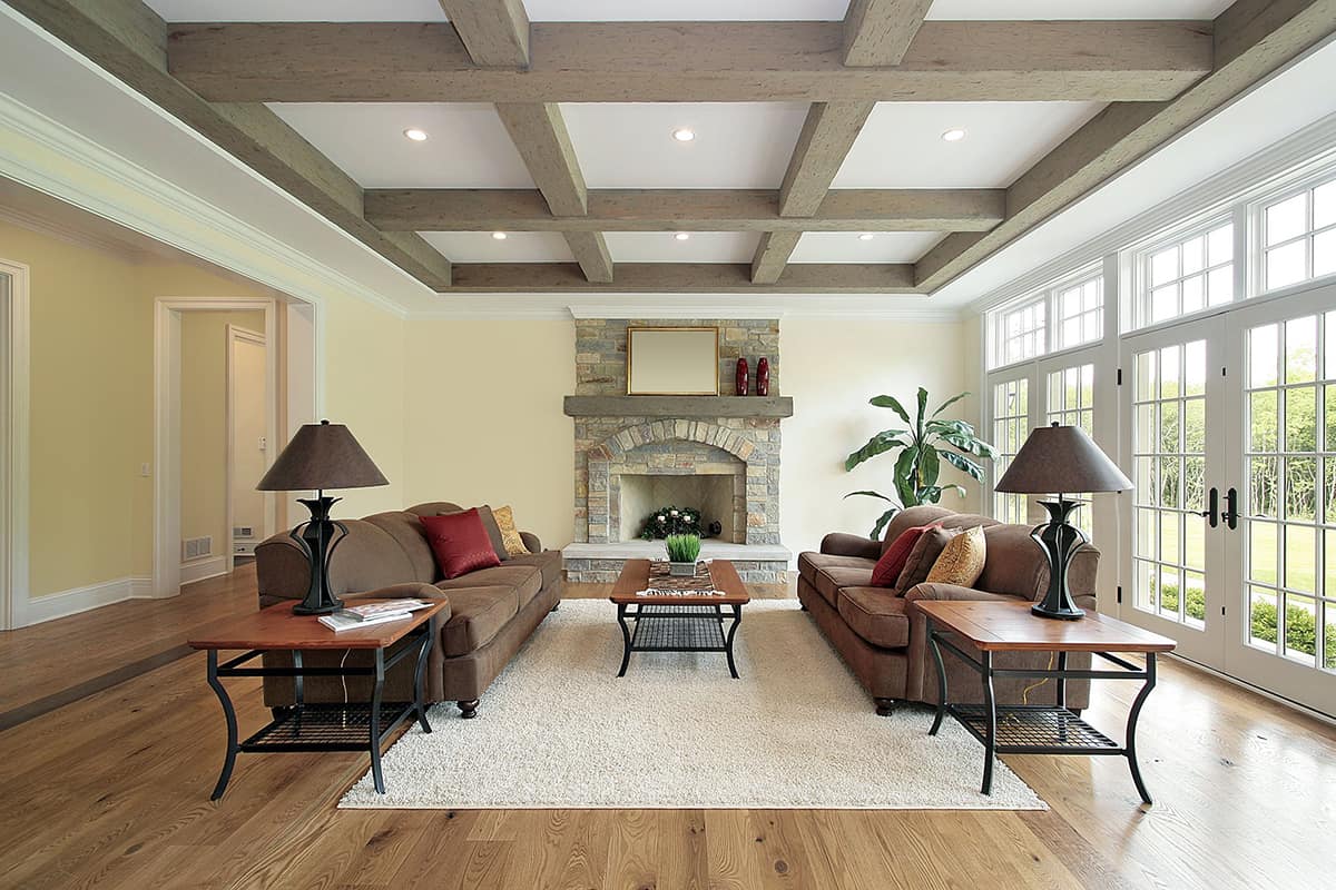 Gray Ceiling Beams