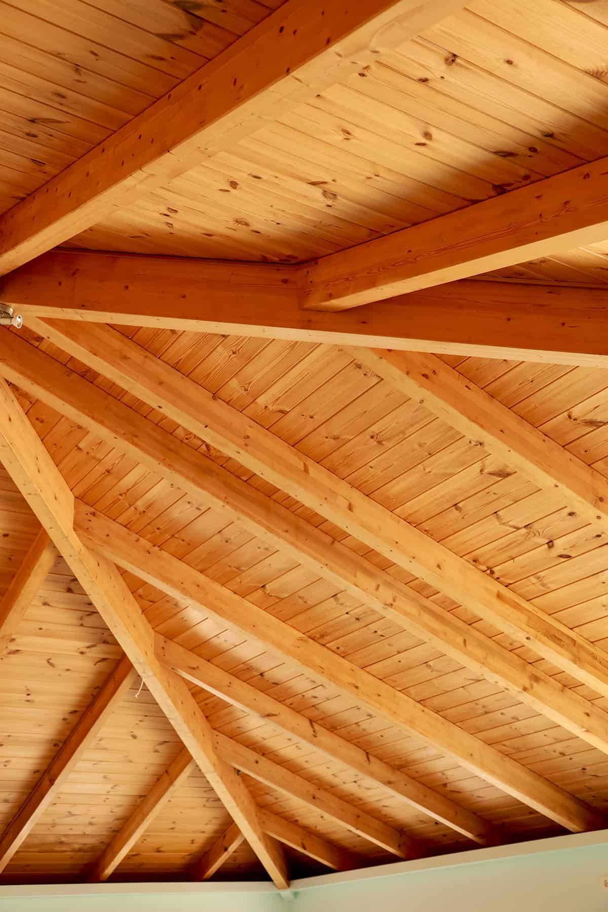 Natural Wood Ceiling Beams