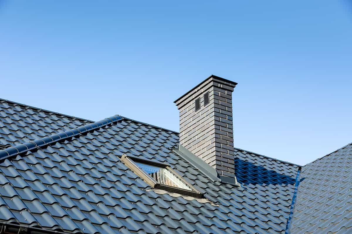 Dark Blue Metal Roof