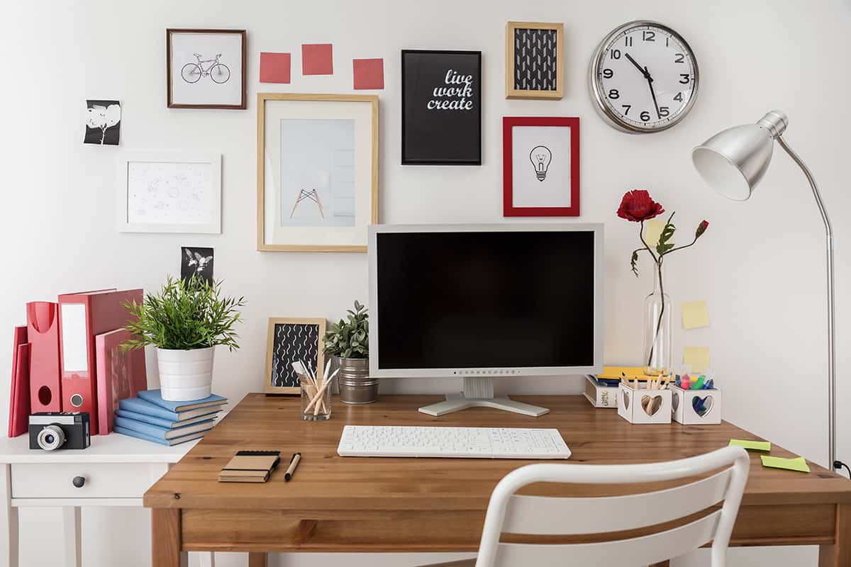 Natural Wood Tones Desk