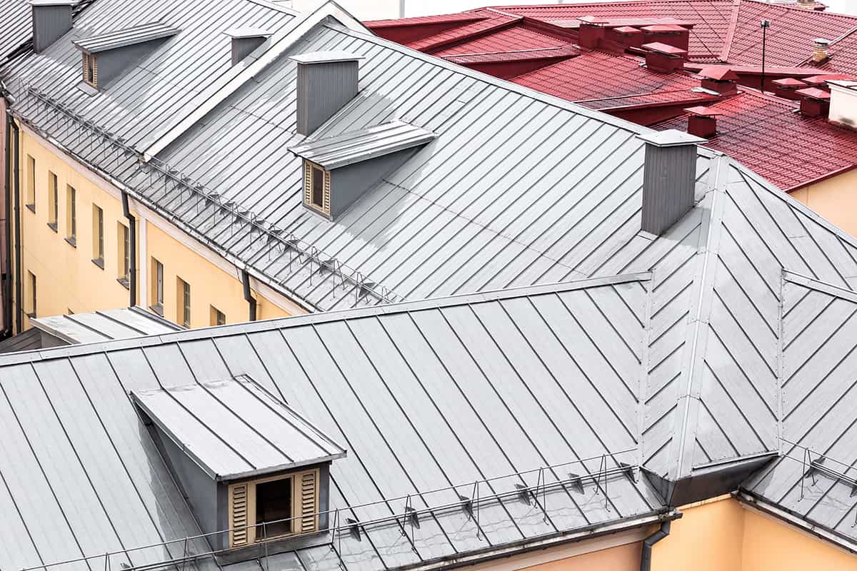 Pale Gray Metal Roof