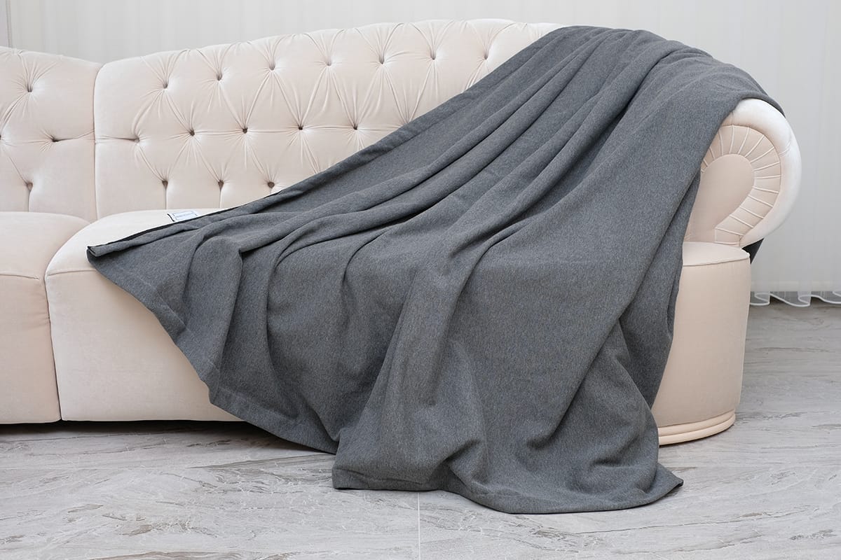 Black Throw Blanket for A Gray Couch