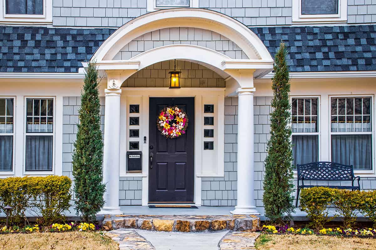 Curved Gable Porch Overhang