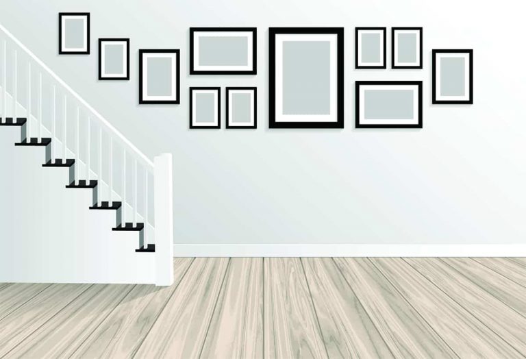 How to Hang Pictures on a Staircase Wall [5 Arrangement Ideas] Homenish