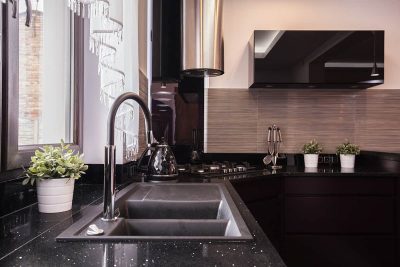 What Color Sink with Black Granite Countertops