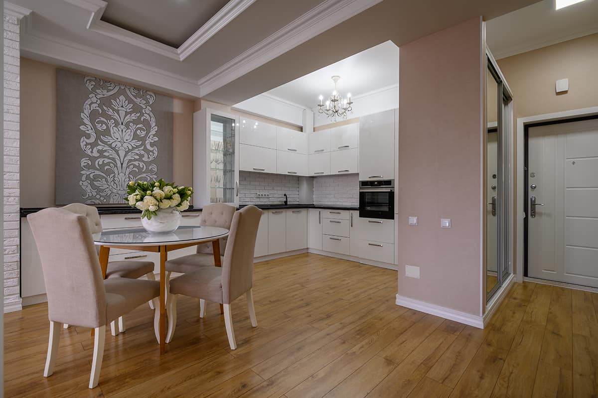 Pink Wall Paint that Go with White Cabinets