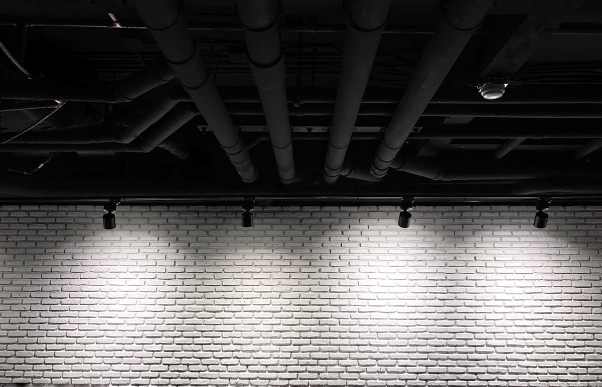 Black Basement ceiling