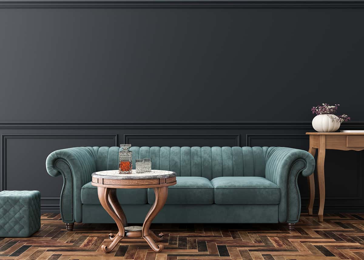 Blue Sofa Colors for Dark Floors