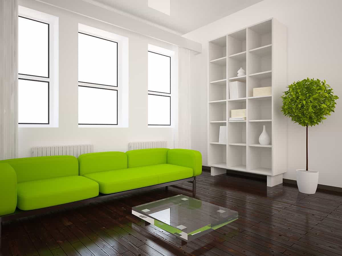 Green Sofa Colors for Dark Floors