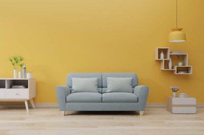 Modern Sofa Colors for Yellow Walls