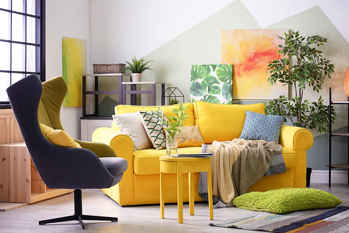 Yellow sofa