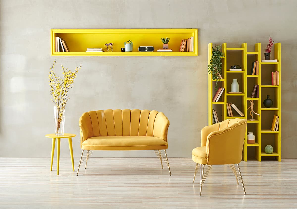 Bright Yellow for a Cheerful Look