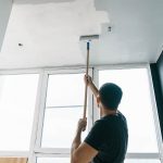 How to Paint Ceiling without Moving Furniture