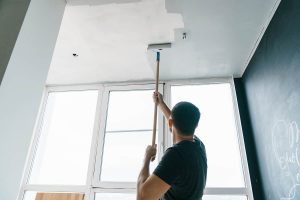 How to Paint Ceiling without Moving Furniture