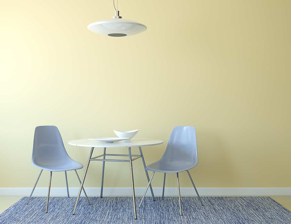 Pale Yellow Wall Color Ideas to Complement Blue Carpet