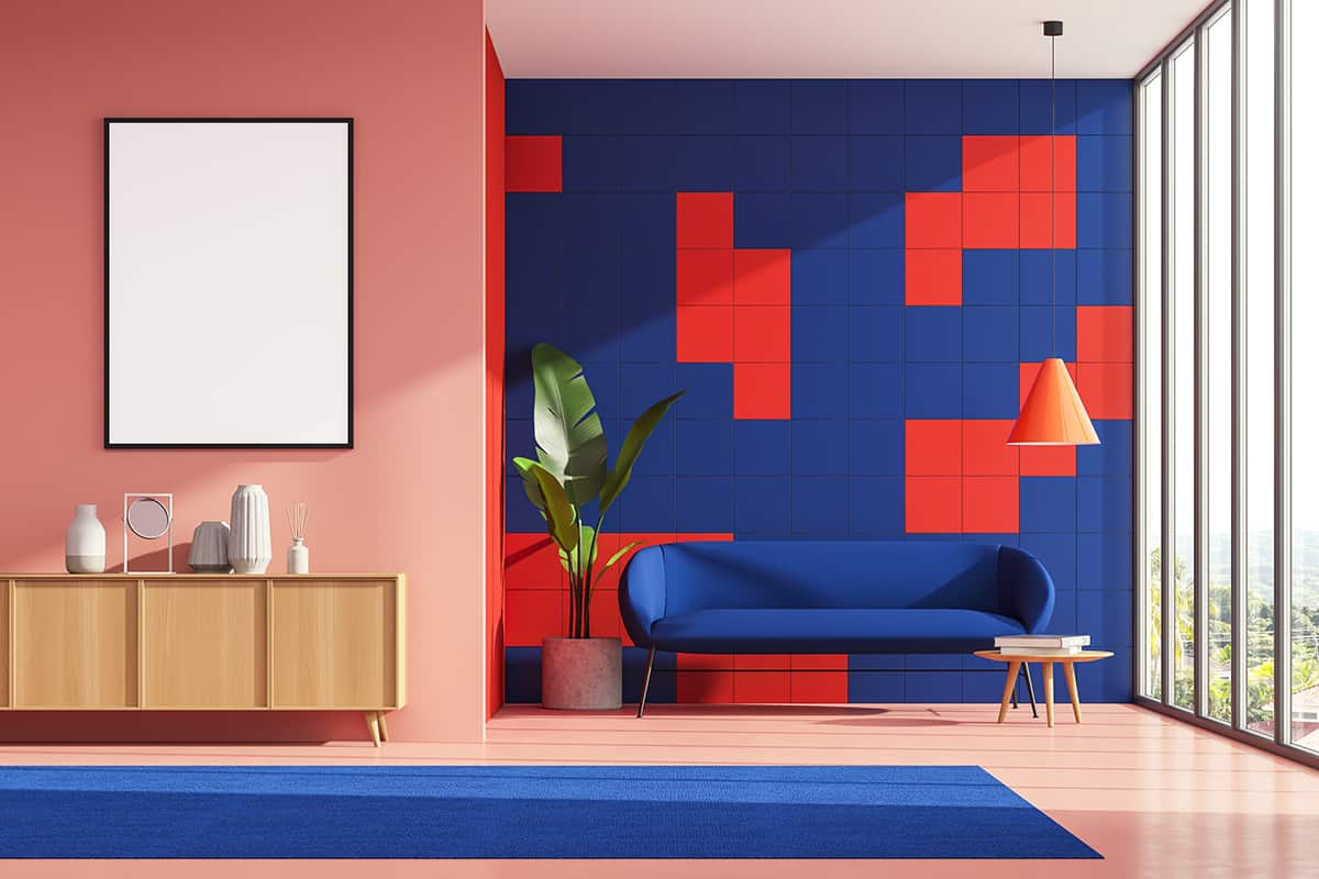 Pink Wall Color Ideas to Complement Blue Carpet