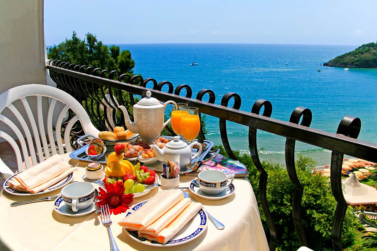 Breakfast balcony