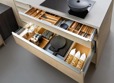 Parts of a kitchen drawer