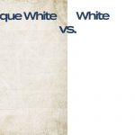 Antique white and white