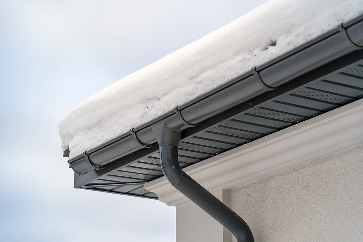 Gray Soffit and Fascia