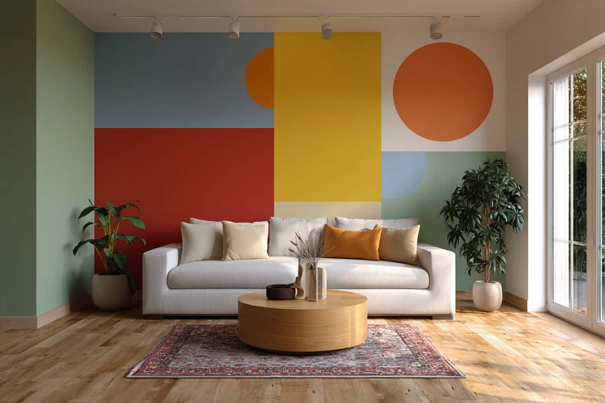 Geometric Color Block Paint