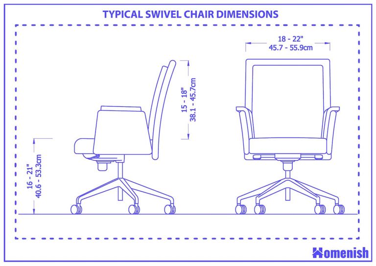 What Are the Swivel Chair Dimensions? Homenish