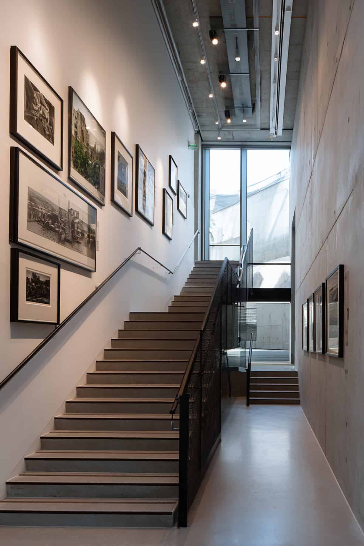 Black And White Photo Stair Run