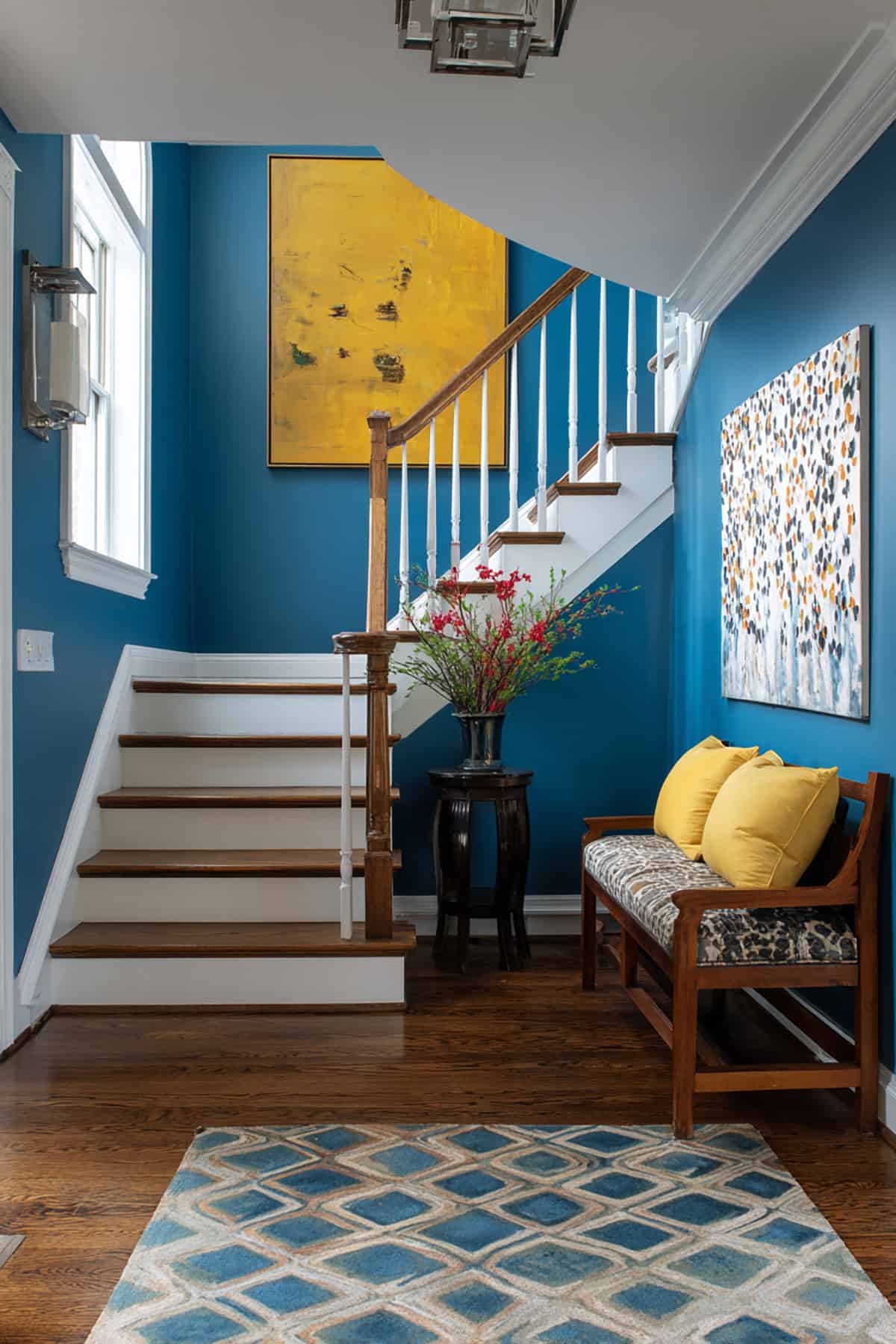 Corner Landing Feature Wall