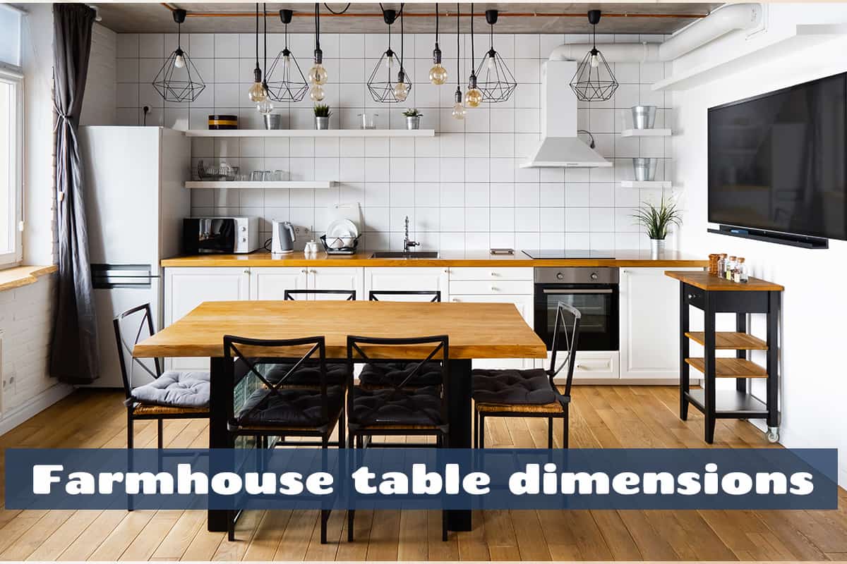 Farmhouse table dimensions