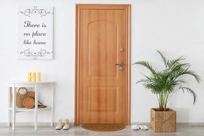 Interior Door Colors with White Walls